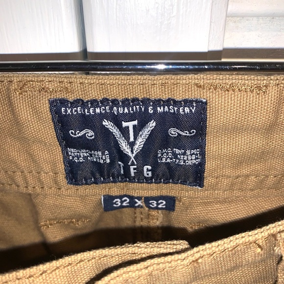 Triple Fat Goose tan Men’s Cargo Utility Pants size 32X32 - Picture 7 of 13